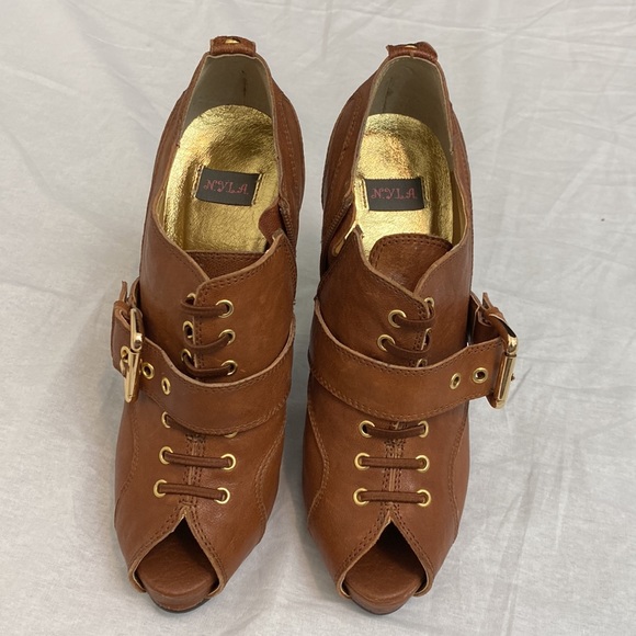 Vintage, peep toe bootie stiletto - Picture 2 of 3